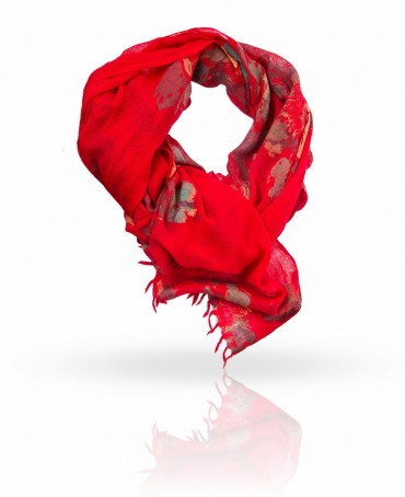 Палантин Женский ZW-BRUSH/RED